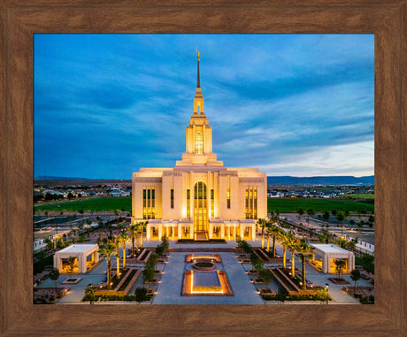Red Cliffs Utah Temple - Evening Glow
