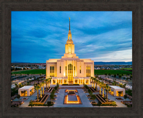 Red Cliffs Utah Temple - Evening Glow