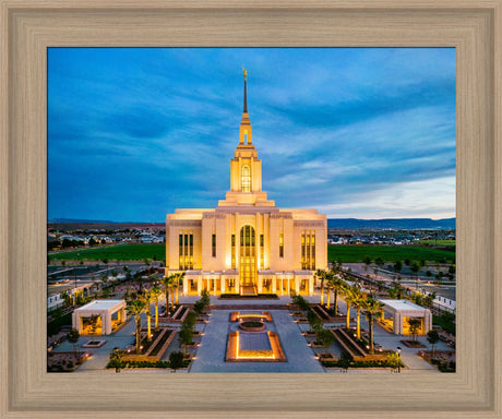 Red Cliffs Utah Temple - Evening Glow