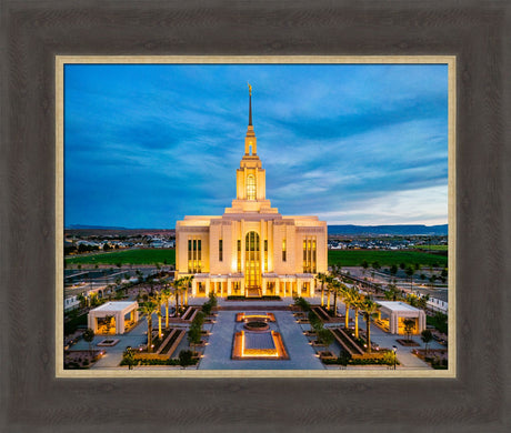 Red Cliffs Utah Temple - Evening Glow