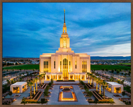 Red Cliffs Utah Temple - Evening Glow