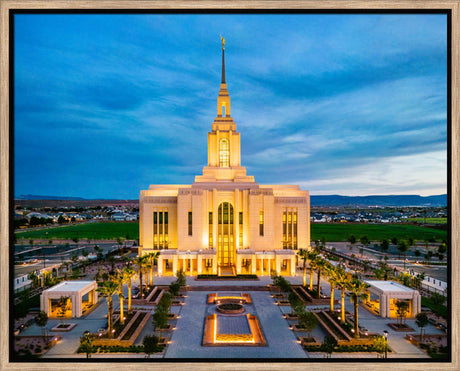 Red Cliffs Utah Temple - Evening Glow