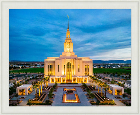 Red Cliffs Utah Temple - Evening Glow
