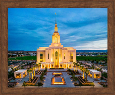Red Cliffs Utah Temple - Evening Glow