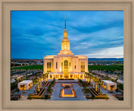 Red Cliffs Utah Temple - Evening Glow