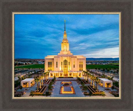 Red Cliffs Utah Temple - Evening Glow
