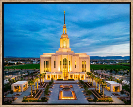 Red Cliffs Utah Temple - Evening Glow