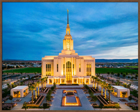 Red Cliffs Utah Temple - Evening Glow