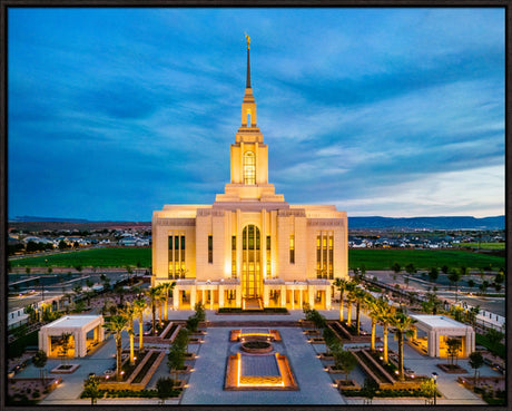 Red Cliffs Utah Temple - Evening Glow
