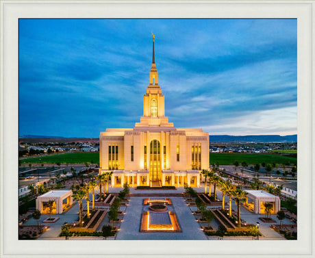 Red Cliffs Utah Temple - Evening Glow