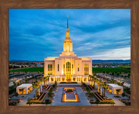 Red Cliffs Utah Temple - Evening Glow