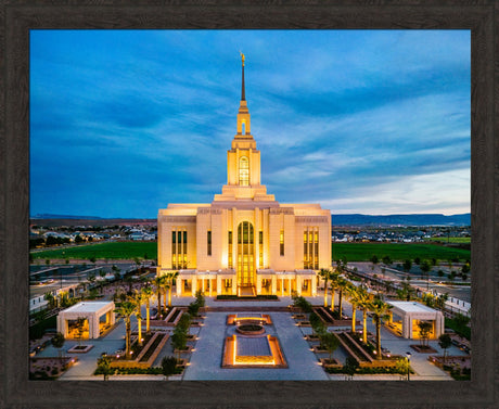 Red Cliffs Utah Temple - Evening Glow