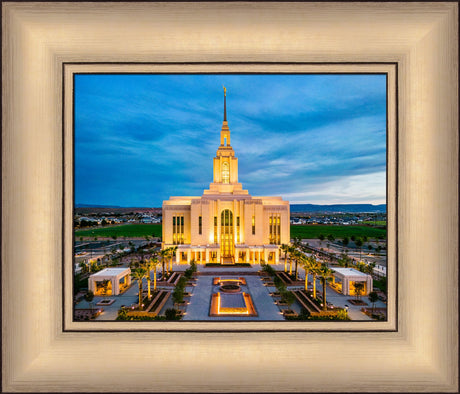 Red Cliffs Utah Temple - Evening Glow