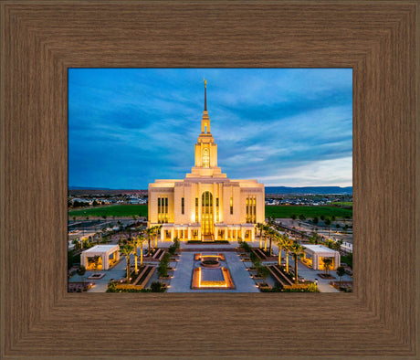 Red Cliffs Utah Temple - Evening Glow