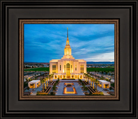 Red Cliffs Utah Temple - Evening Glow