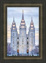 Salt Lake Temple - Winter Sunset
