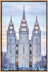 Salt Lake Temple - Winter Sunset