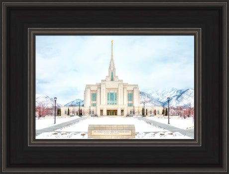 Ogden Temple - Snowy Mountains