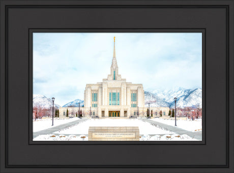 Ogden Temple - Snowy Mountains