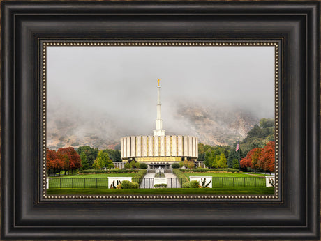 Provo Temple - Fall Fog