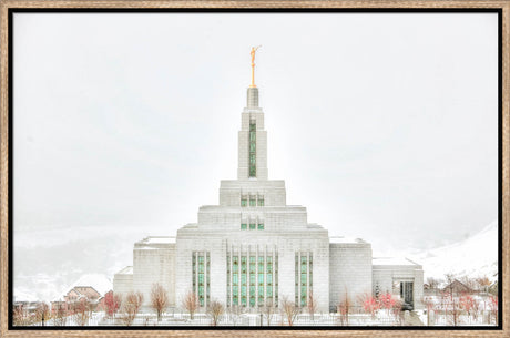 Draper Temple - Before the Snowstorm