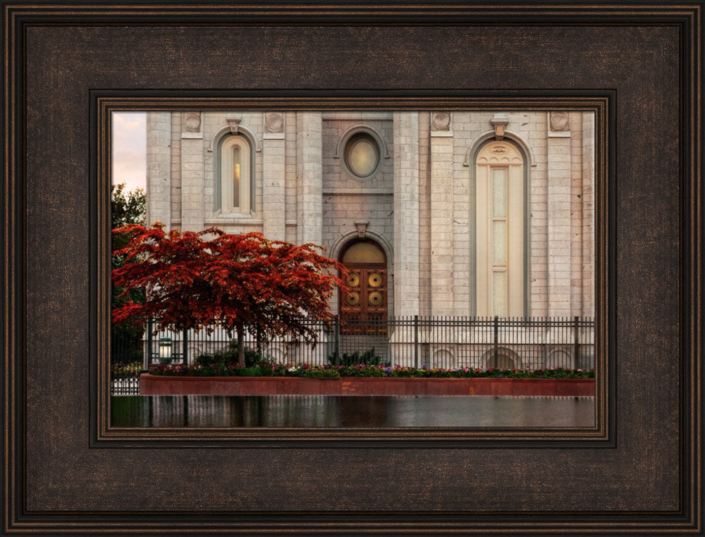 Salt Lake Temple - Fall Tree