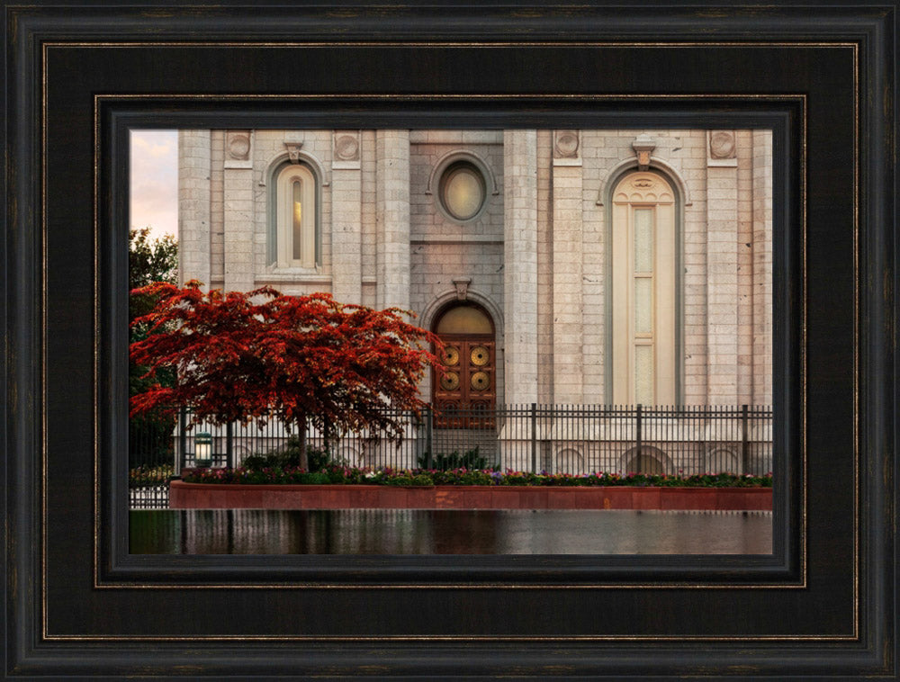 Salt Lake Temple - Fall Tree