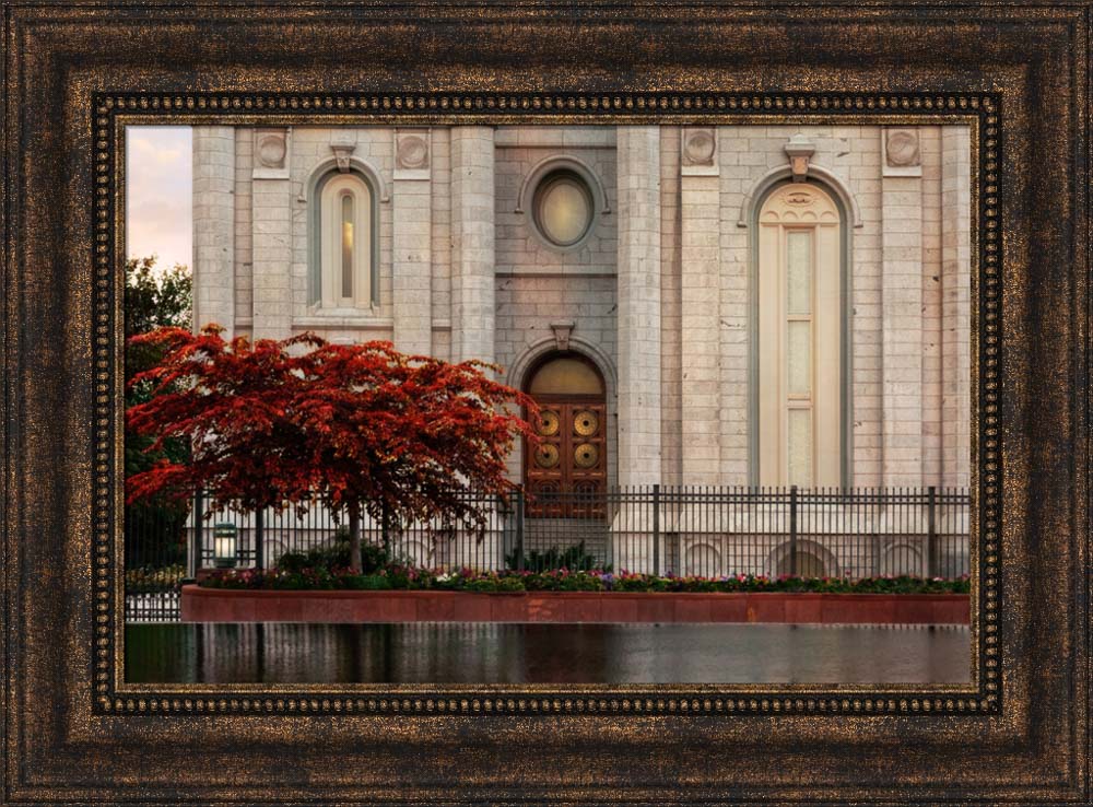 Salt Lake Temple - Fall Tree