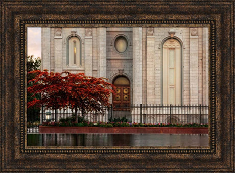 Salt Lake Temple - Fall Tree