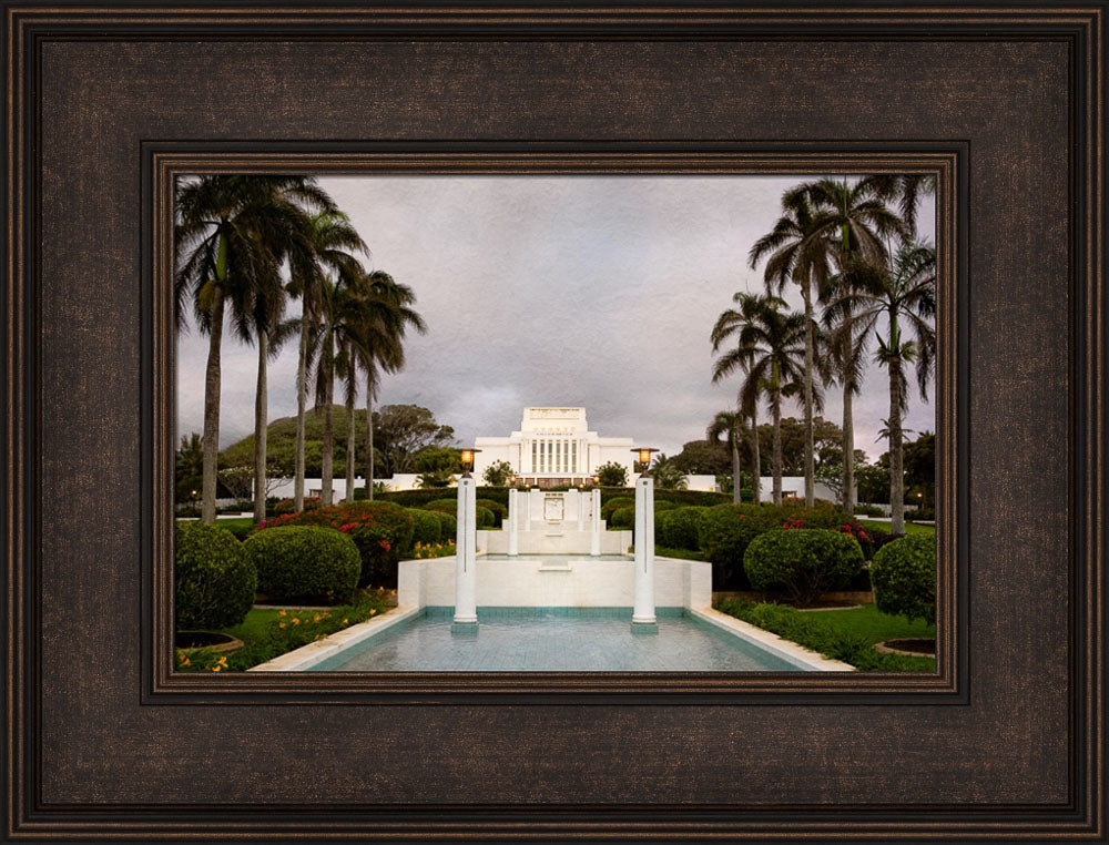 Laie Temple - Textured Sky