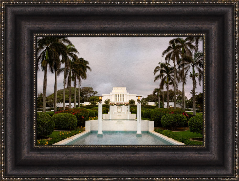 Laie Temple - Textured Sky