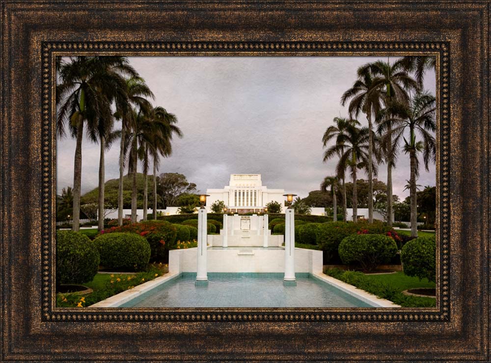 Laie Temple - Textured Sky