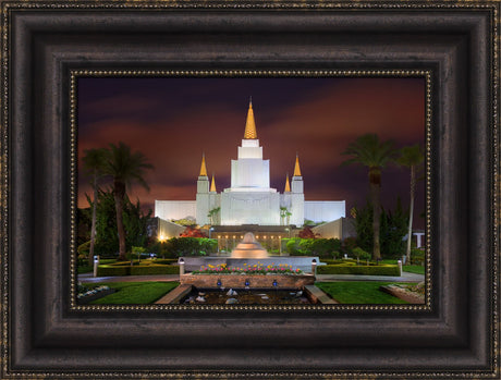 Oakland Temple - Red Sky