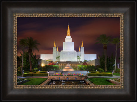 Oakland Temple - Red Sky