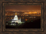 Oakland Temple - Night with Bay