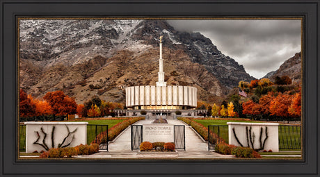 Provo Temple - Fall Gates panoramic