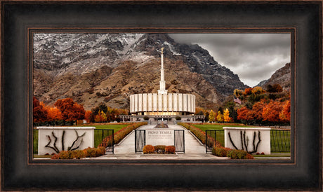 Provo Temple - Fall Gates panoramic