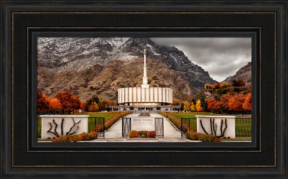 Provo Temple - Fall Gates panoramic
