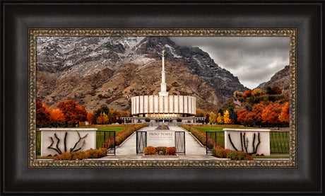 Provo Temple - Fall Gates panoramic