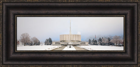 Provo Temple - Fog Panoramic