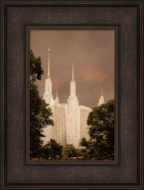 Washington DC Temple - Sepia