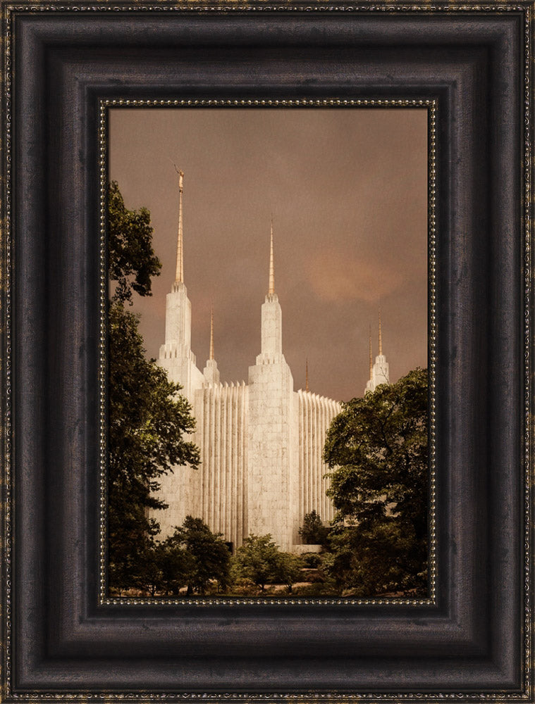 Washington DC Temple - Sepia