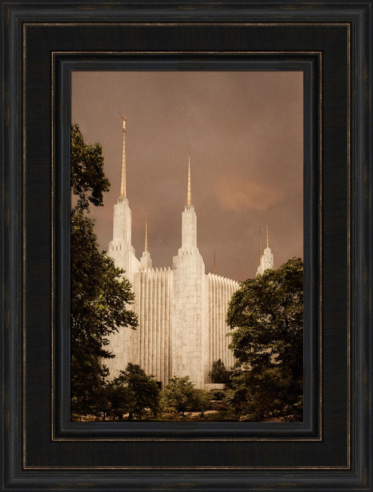 Washington DC Temple - Sepia
