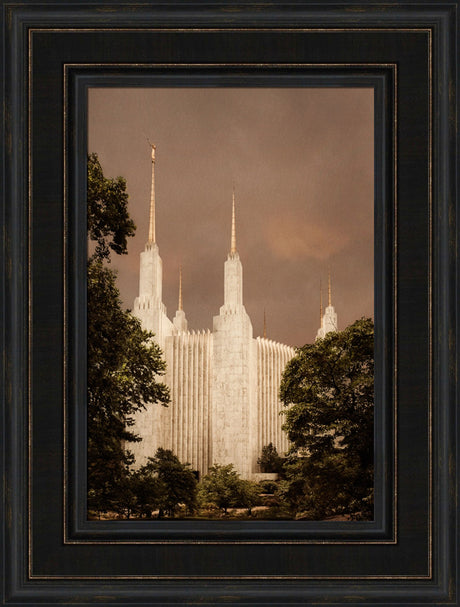 Washington DC Temple - Sepia