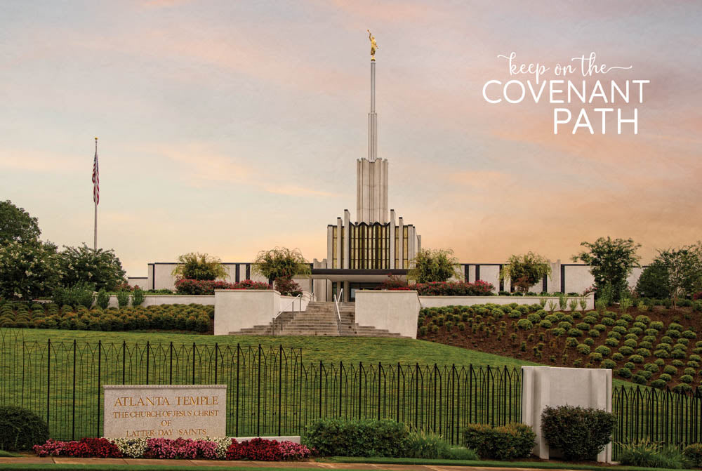 Atlanta Temple - Summer Morning 12x18 repositionable poster