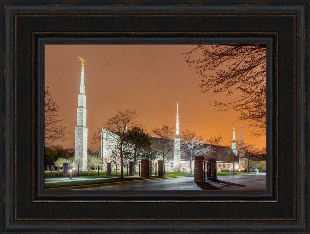 Chicago Temple - Evening Glow