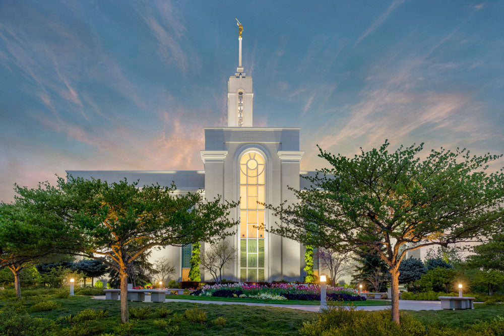 Mt Timpanogos Temple - Evening in the Garden