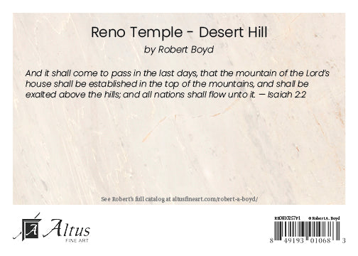 Reno Temple - Desert Hill