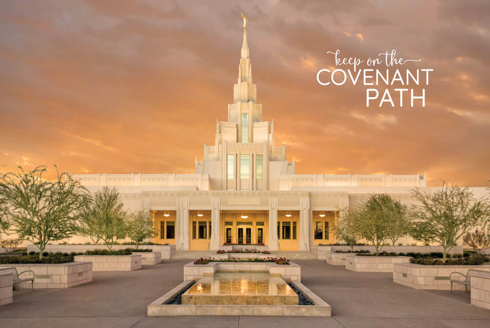 Phoenix Temple - Courtyard 12x18 repositionable poster