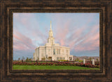 Payson Temple - Garden Flowers by Robert A Boyd